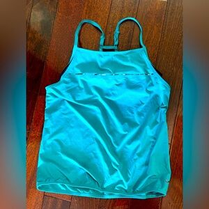 Nike dri fit Women's Blue workout Top with built in bra